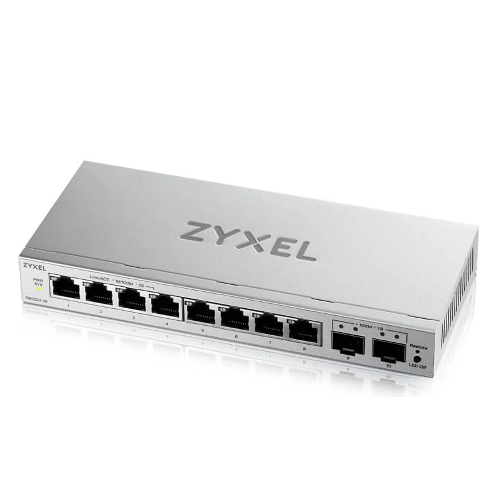 Zyxel GS1200-10v3 Managed L2 Gigabit Ethernet (10/100/1000) Desktop Grau