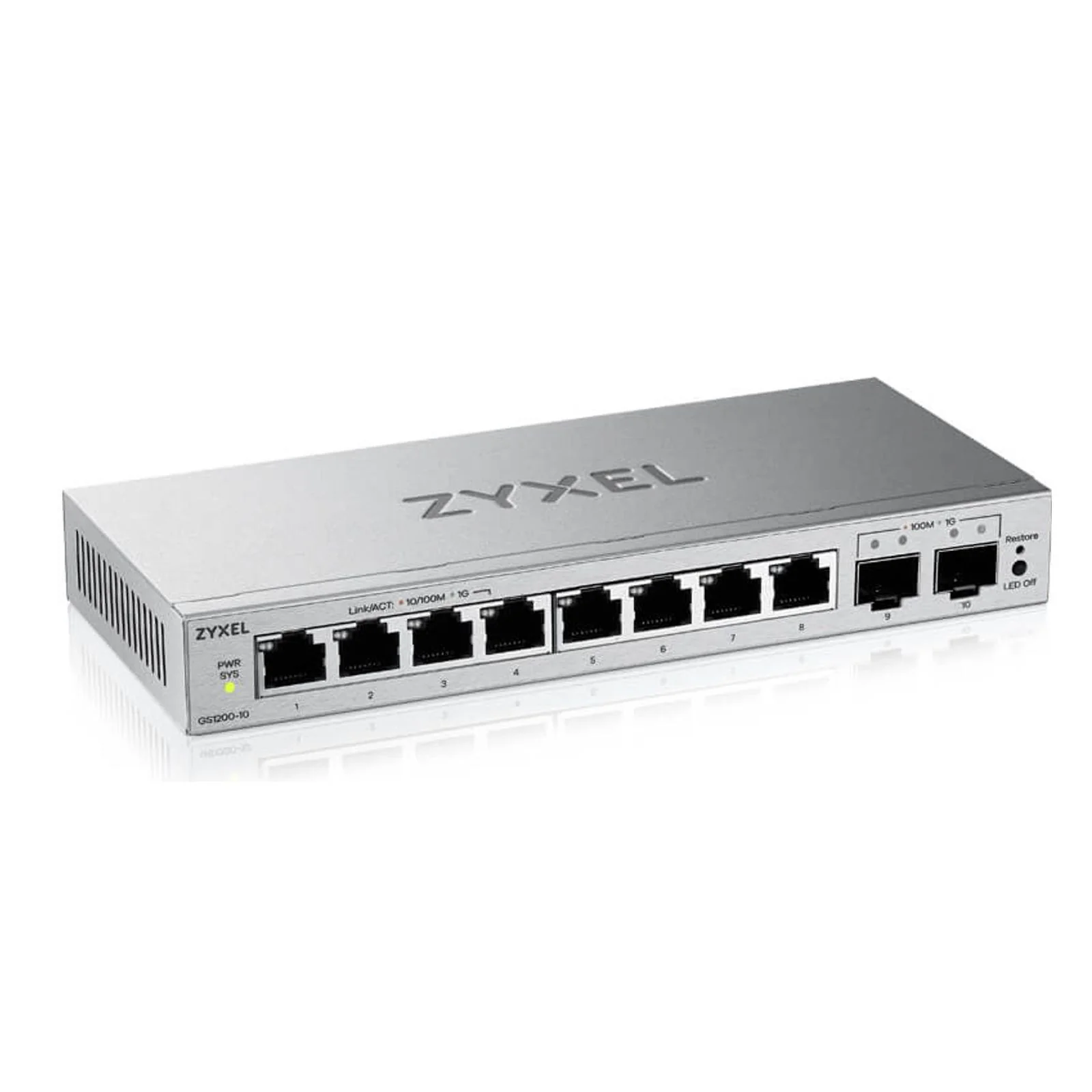 Zyxel GS1200-10v3 Managed L2 Gigabit Ethernet (10/100/1000) Desktop Grau - Image 2