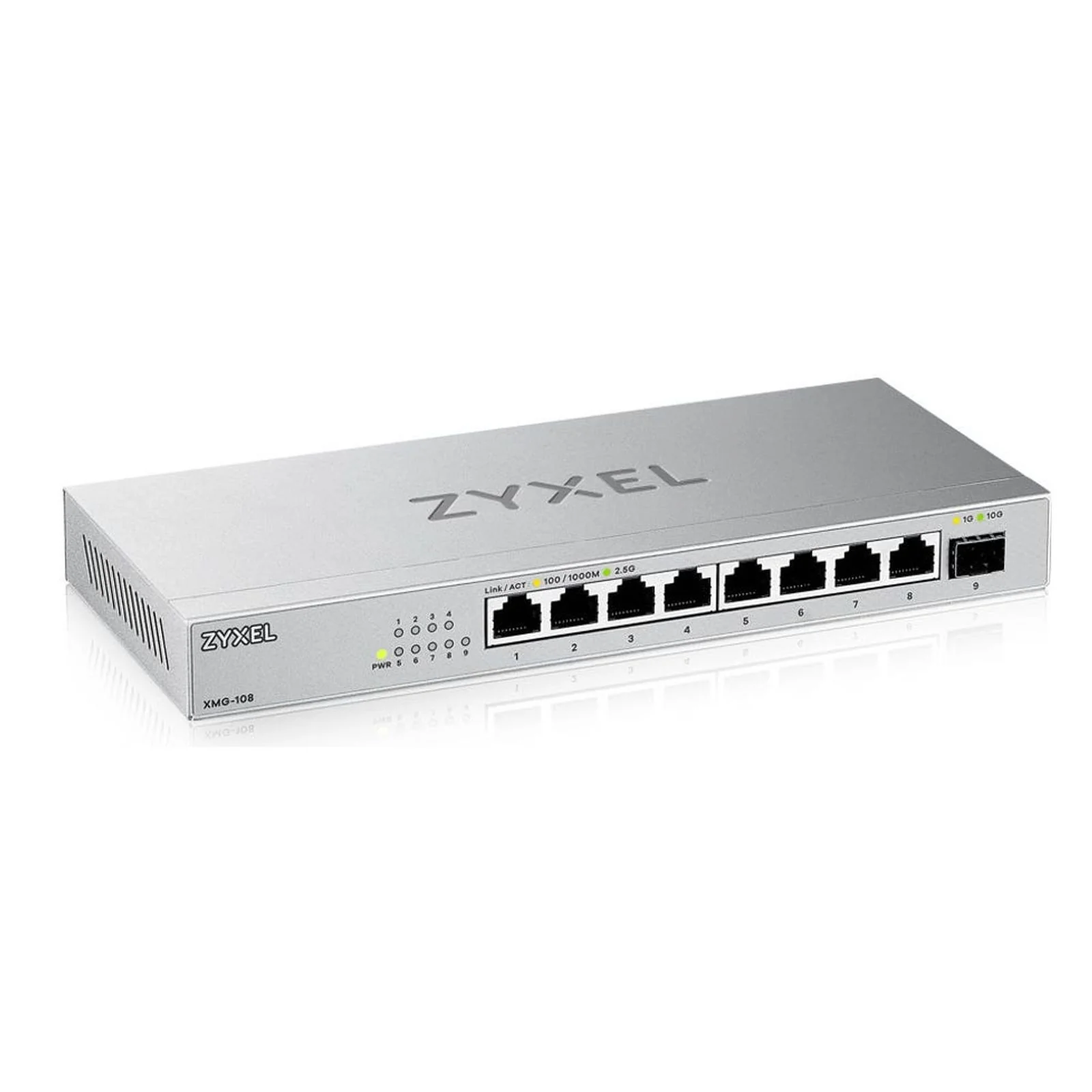 Zyxel XMG-108 Unmanaged 2.5G Ethernet (100/1000/2500) Silber