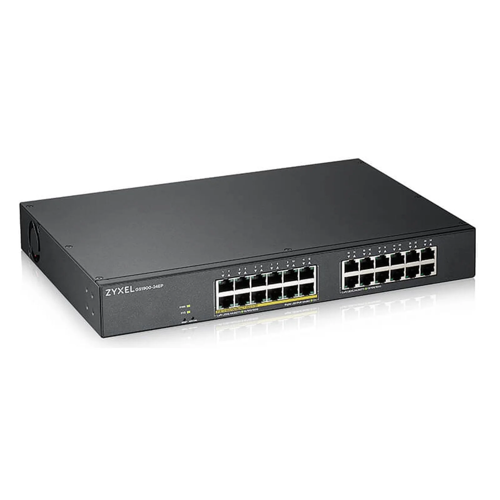 Zyxel GS1900-24EP Managed L2 Gigabit Ethernet (10/100/1000) Power over Ethernet (PoE) Schwarz - Image 2