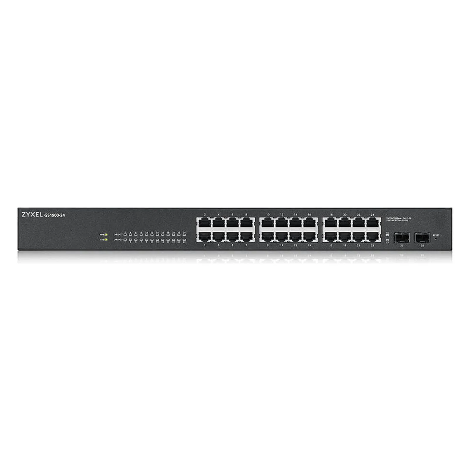 Zyxel GS-1900-24 v2 Managed L2 Gigabit Ethernet (10/100/1000) 1U Schwarz - Image 3
