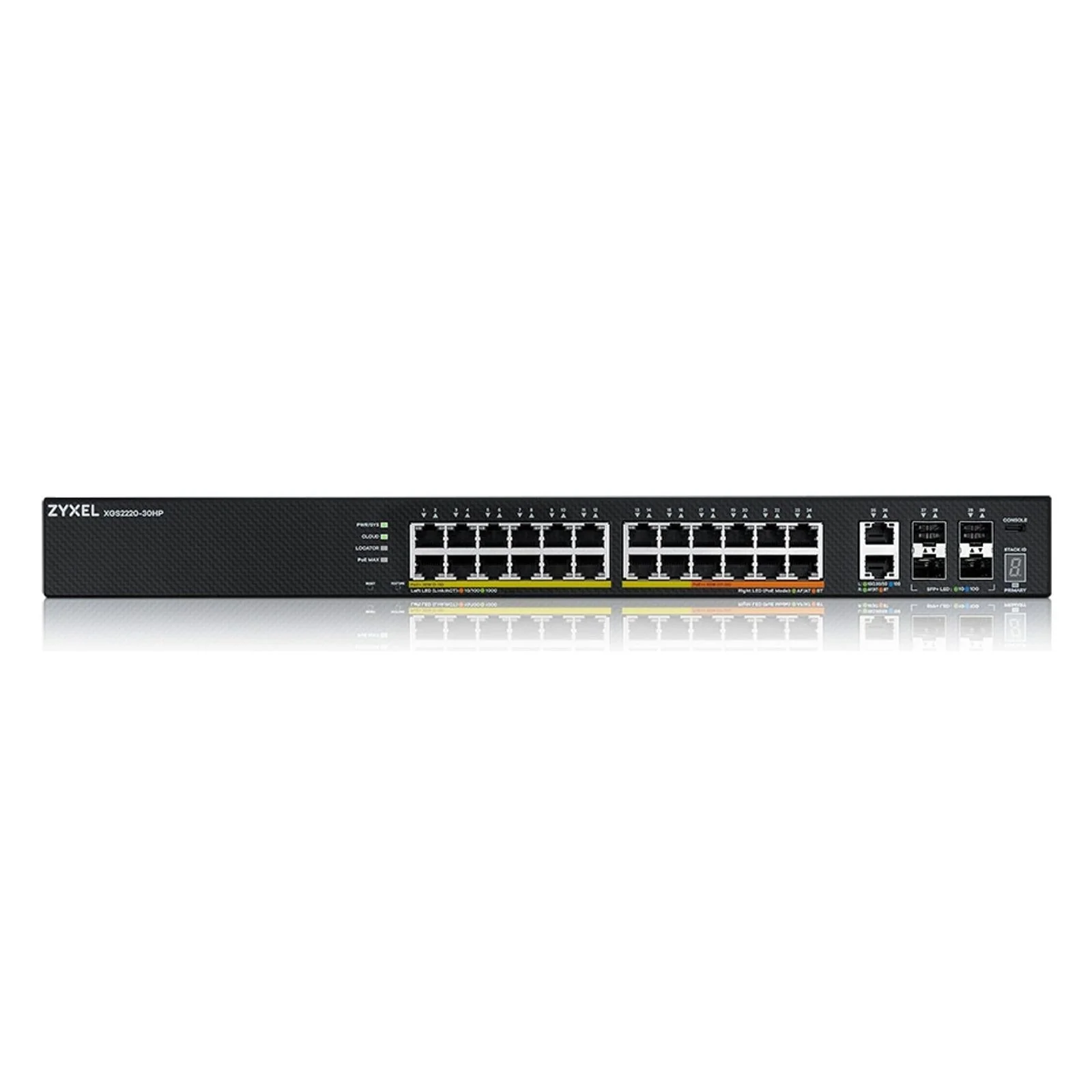 Zyxel XGS2220-30HP Managed L3 Gigabit Ethernet (10/100/1000) Power over Ethernet (PoE) Schwarz - Image 2