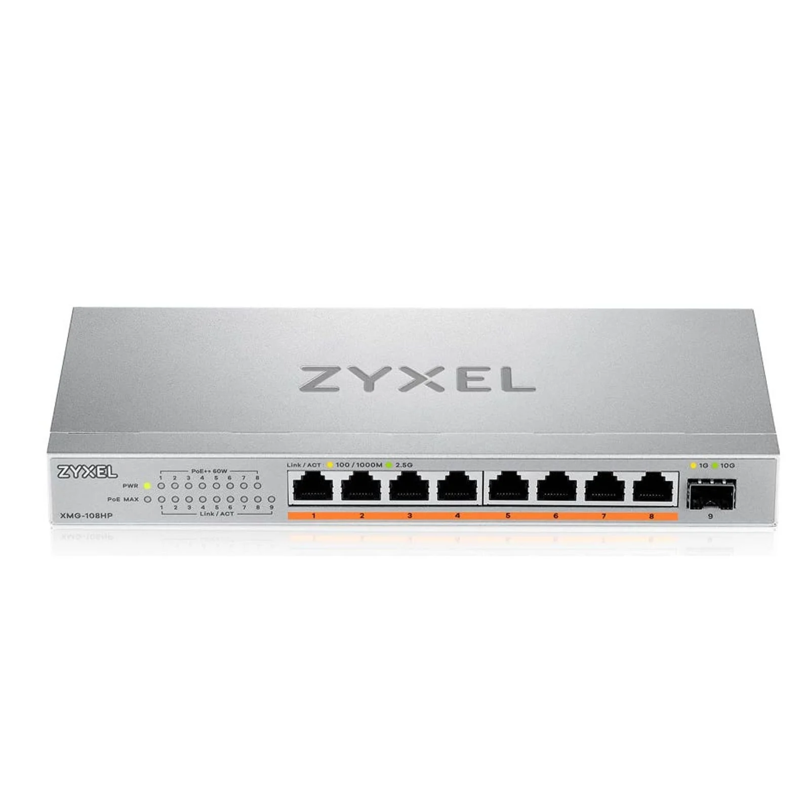 Zyxel XMG-108HP Unmanaged 2.5G Ethernet (100/1000/2500) Power over Ethernet (PoE) - Image 3