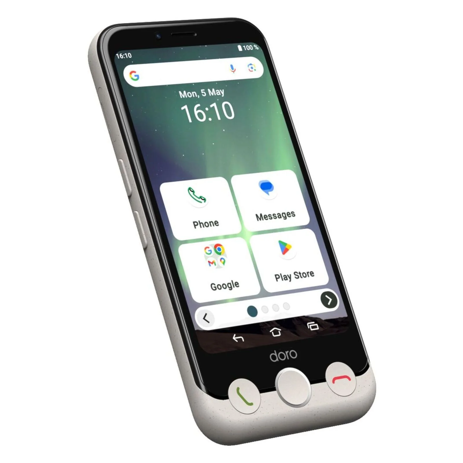 Doro Aurora A10 11,4 cm (4.5) Dual-SIM Android 14 4G USB Typ-C 4 GB 64 GB 3000 mAh Schwarz, Weiß - Image 3