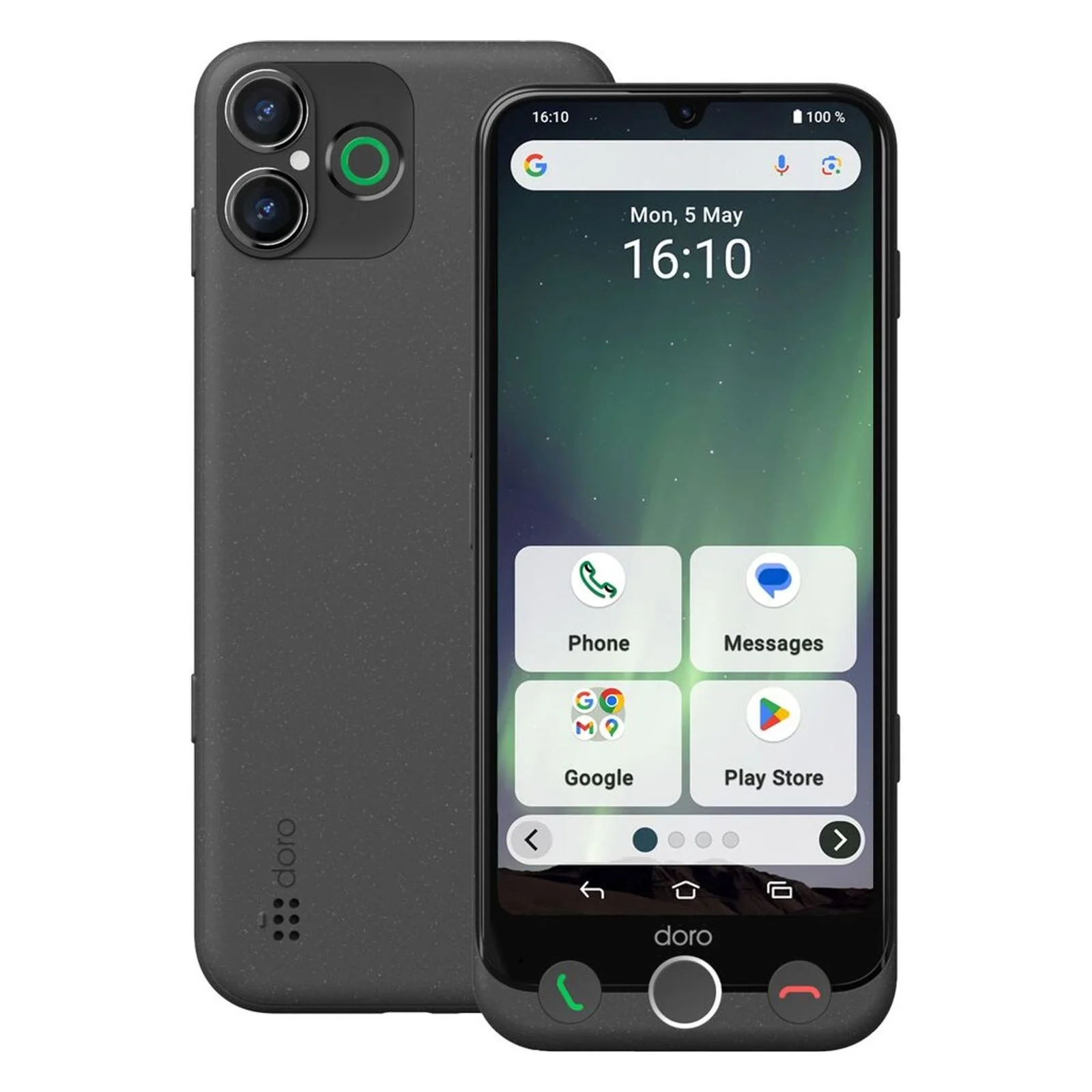 Doro Aurora A30 15,5 cm (6.1) Dual-SIM Android 14 4G USB Typ-C 6 GB 128 GB 5000 mAh Graphit - Image 2