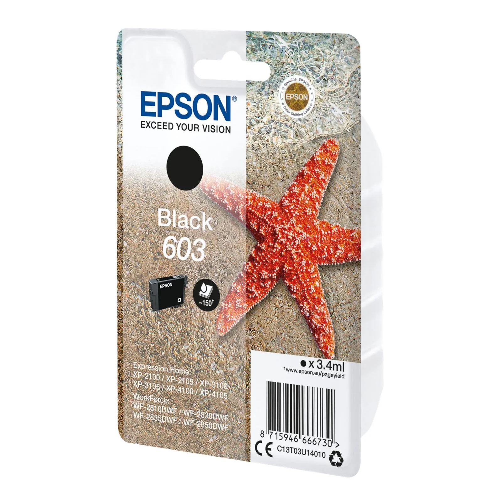 Epson Singlepack Black 603 Ink