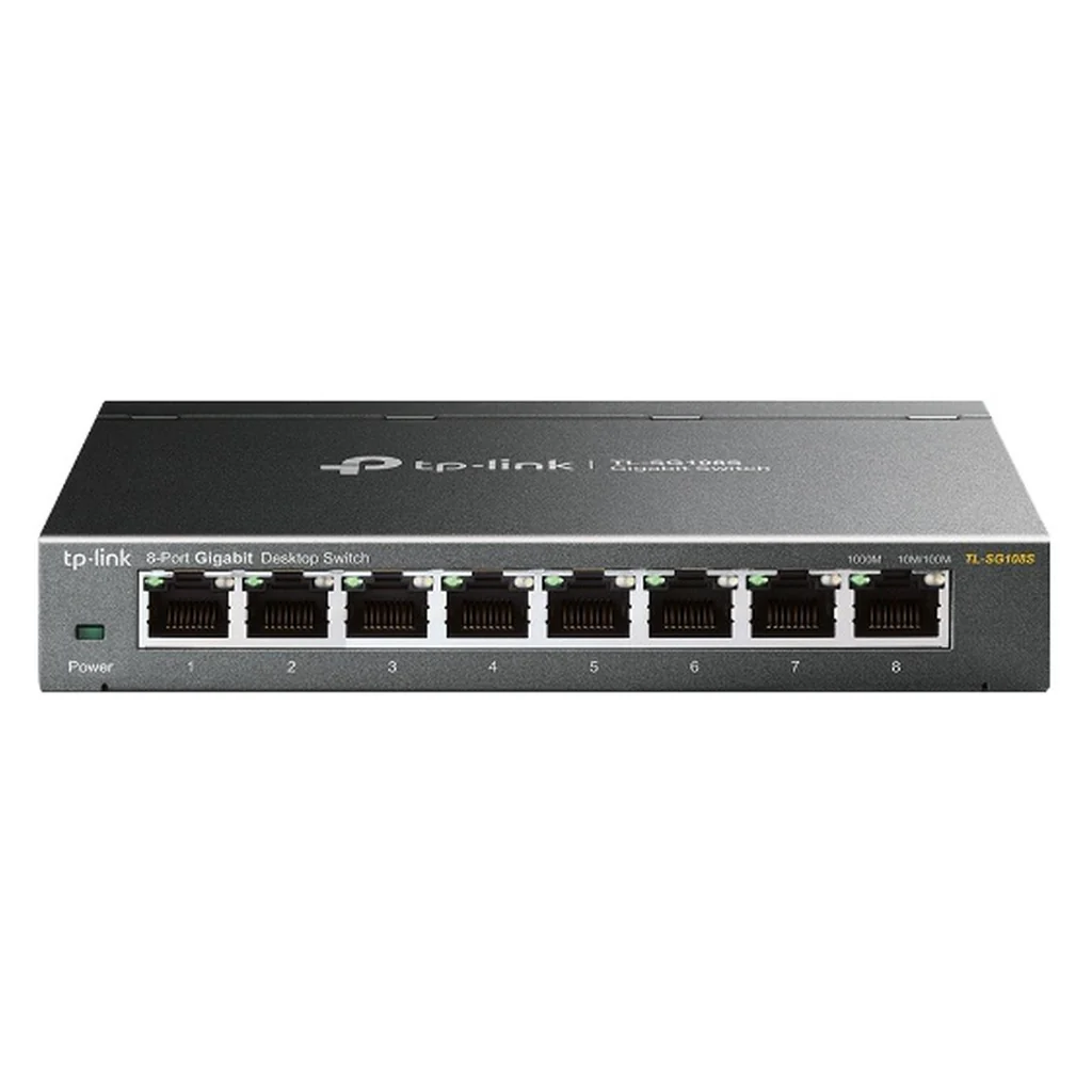TP-Link TL-SG108S Unmanaged L2 Gigabit Ethernet (10/100/1000) Schwarz - Image 2