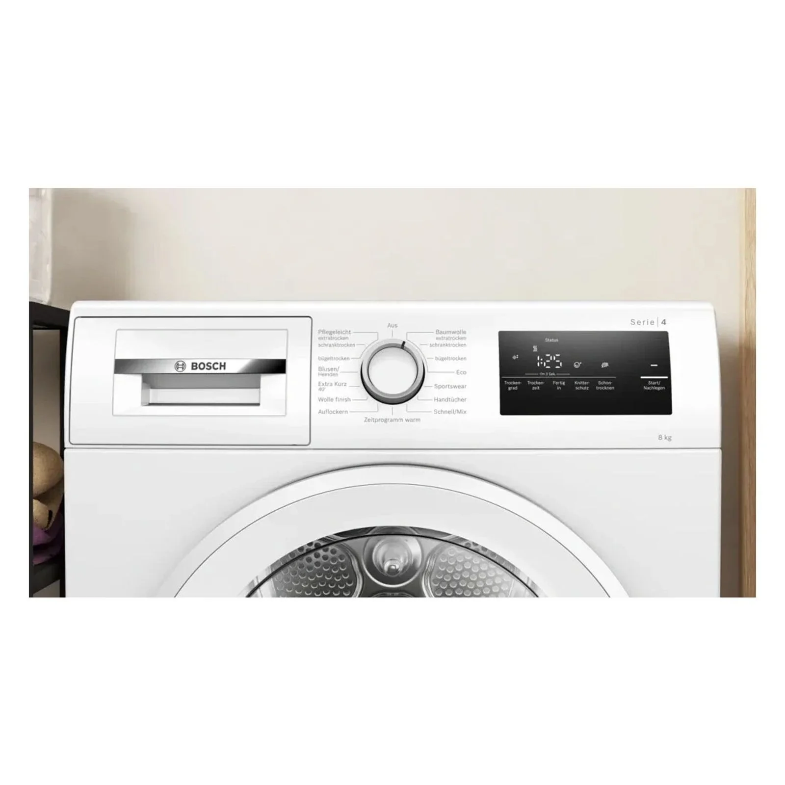 Bosch WTH85V94 Wäschetrockner Freistehend Frontlader 8 kg Weiß - Image 3