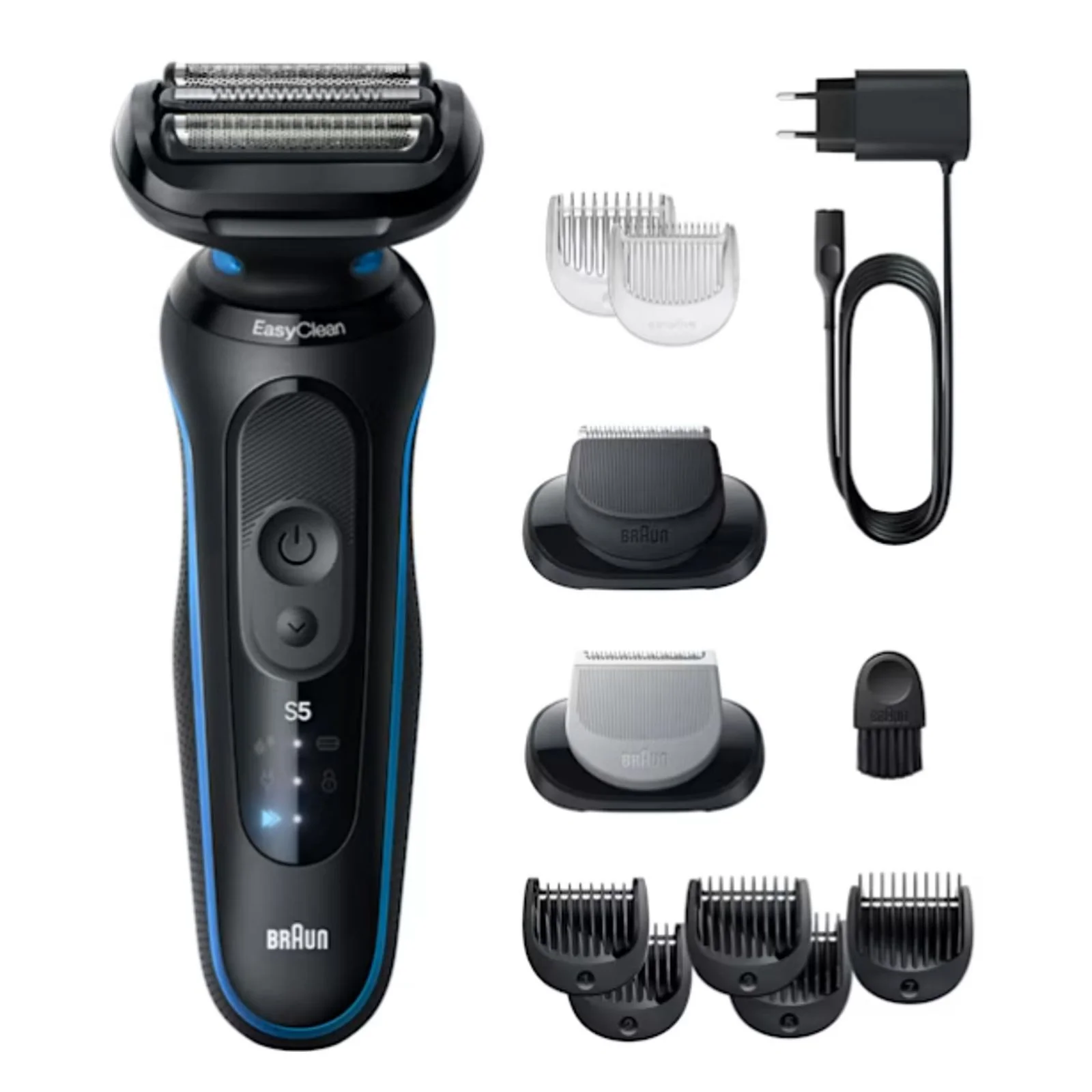 Braun 52-B1650S Rasierer Series 5 Blau (EasyClean- System)